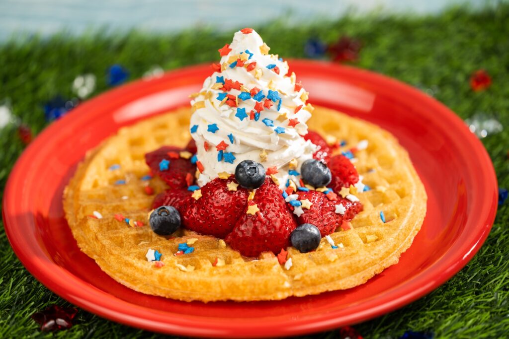 Red, White and Blue Waffle