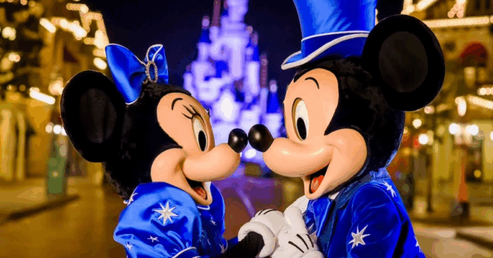 Mickey and Minnie Mouse