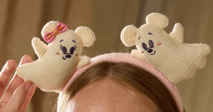 Mickey and Minnie Ghosts Ear Headband