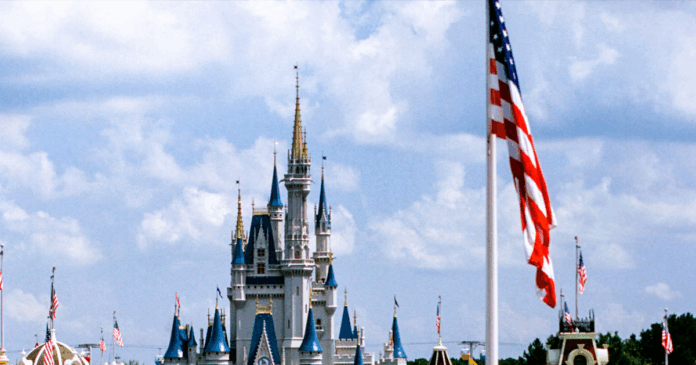 Flag Disney World Castle