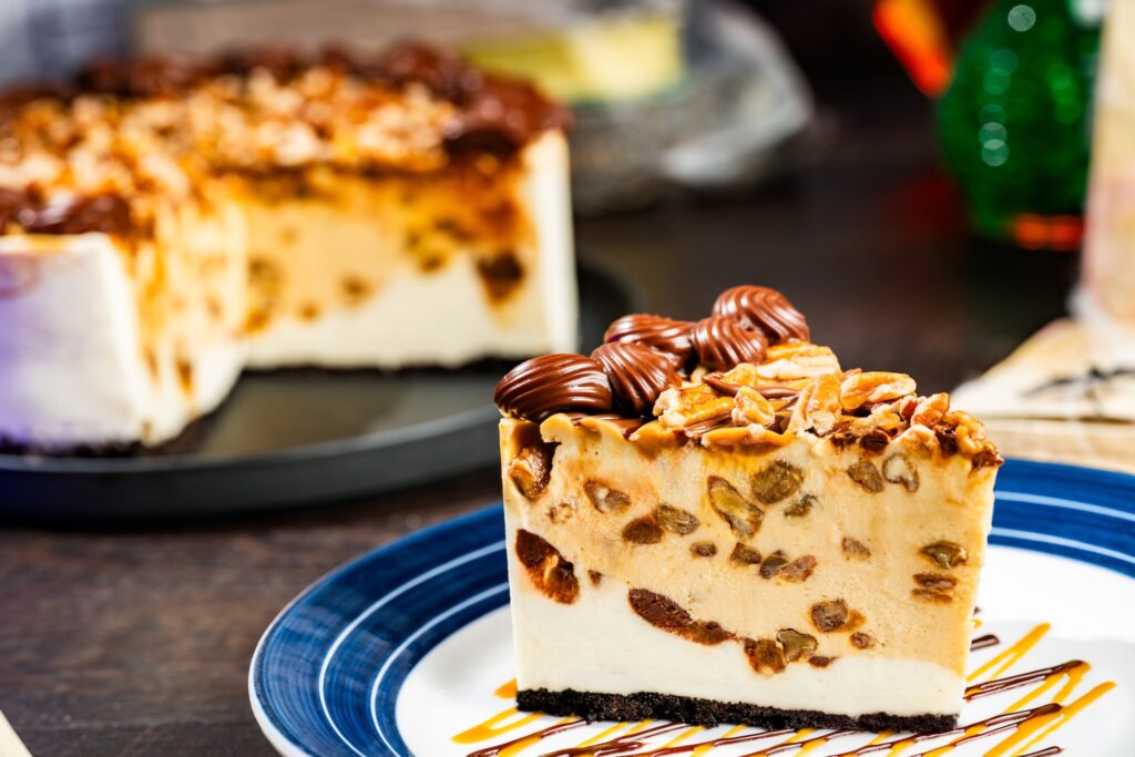 Phantom Pecan-Caramel Cheesecake