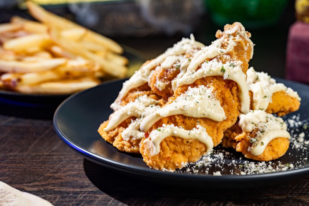 Undead Garlic-Parmesan Chicken Strips