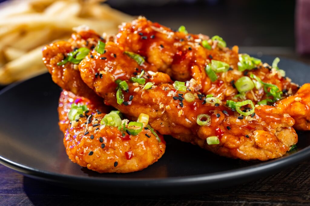 Sweet-and-Spicy Chicken Strips