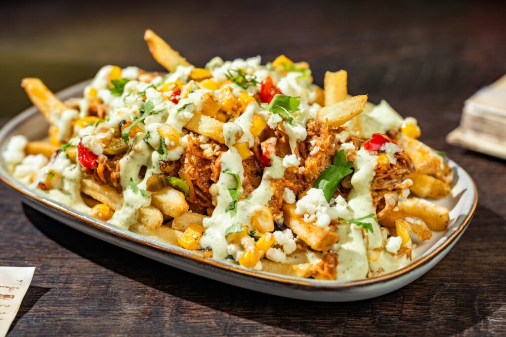 Chipotle Barbecue Pork and Street Corn French Fries
